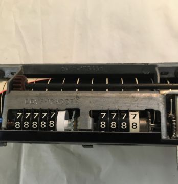 Speedometer Face Assembly, with Odometer- NOS